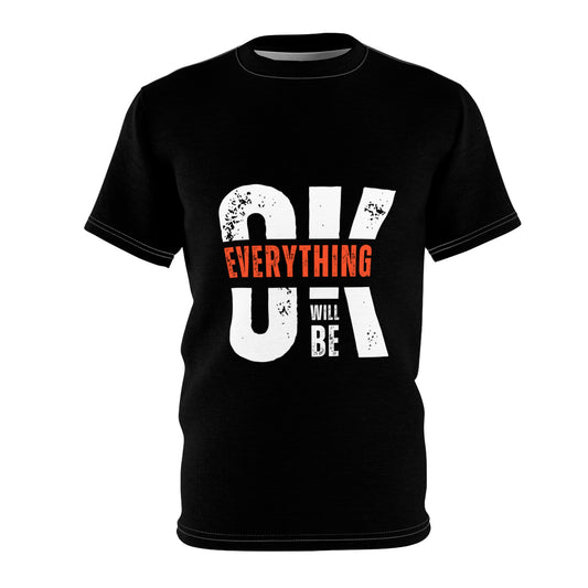 Motivational Tee - Positive Vibes, Relaxed Fit