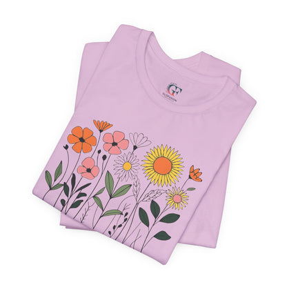 Floral Inspirational Shirt Positive Message Tee Gardening Gift Spring Fashion Unisex Motivational Top Gift For Women Gift For Mom