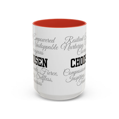 Personalization Inspirational Word Art Accent Coffee Mug — Typography Quote (11oz & 15oz)