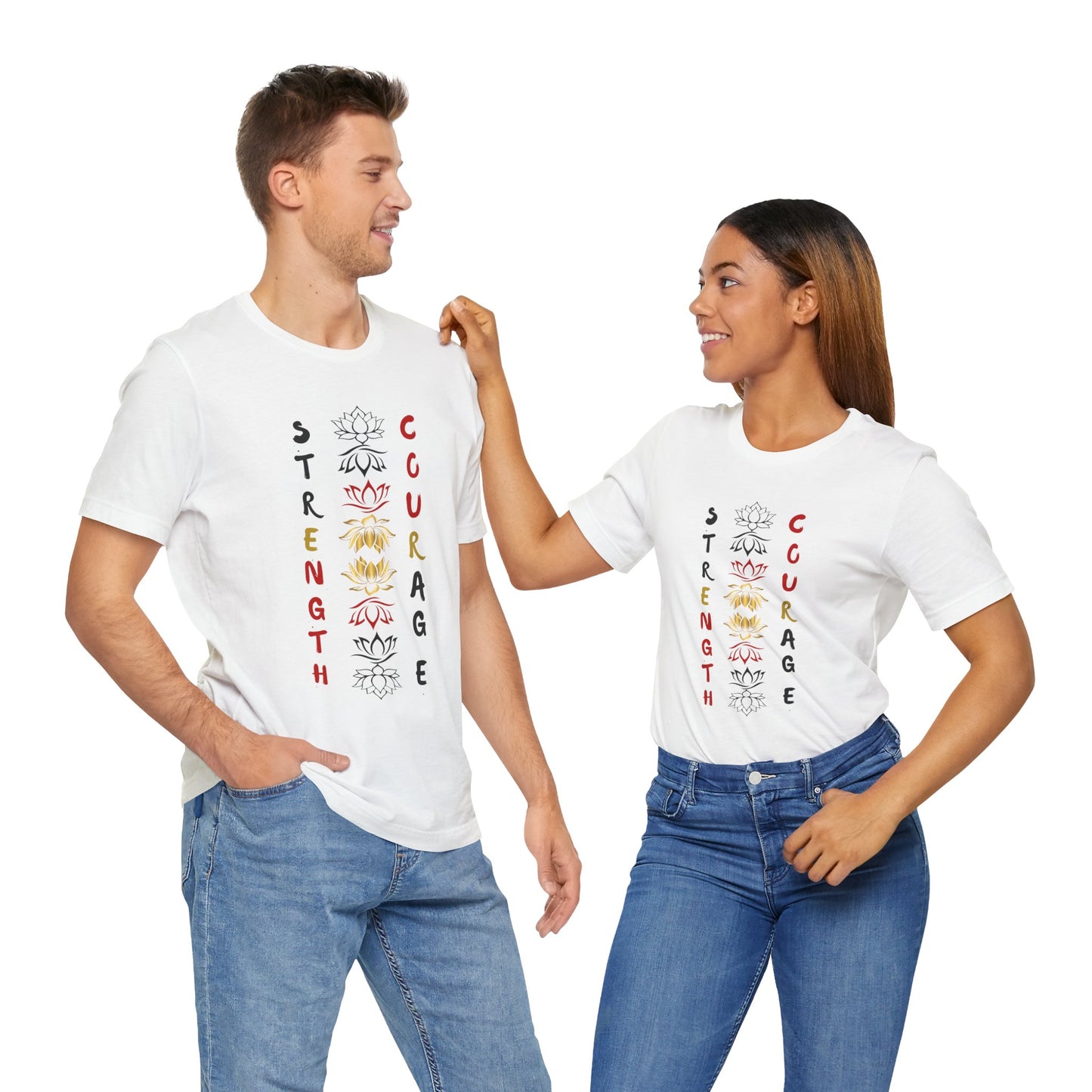 Strength and Courage Graphic Tee for Empowerment