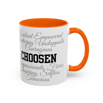 Personalization Inspirational Word Art Accent Coffee Mug — Typography Quote (11oz & 15oz)
