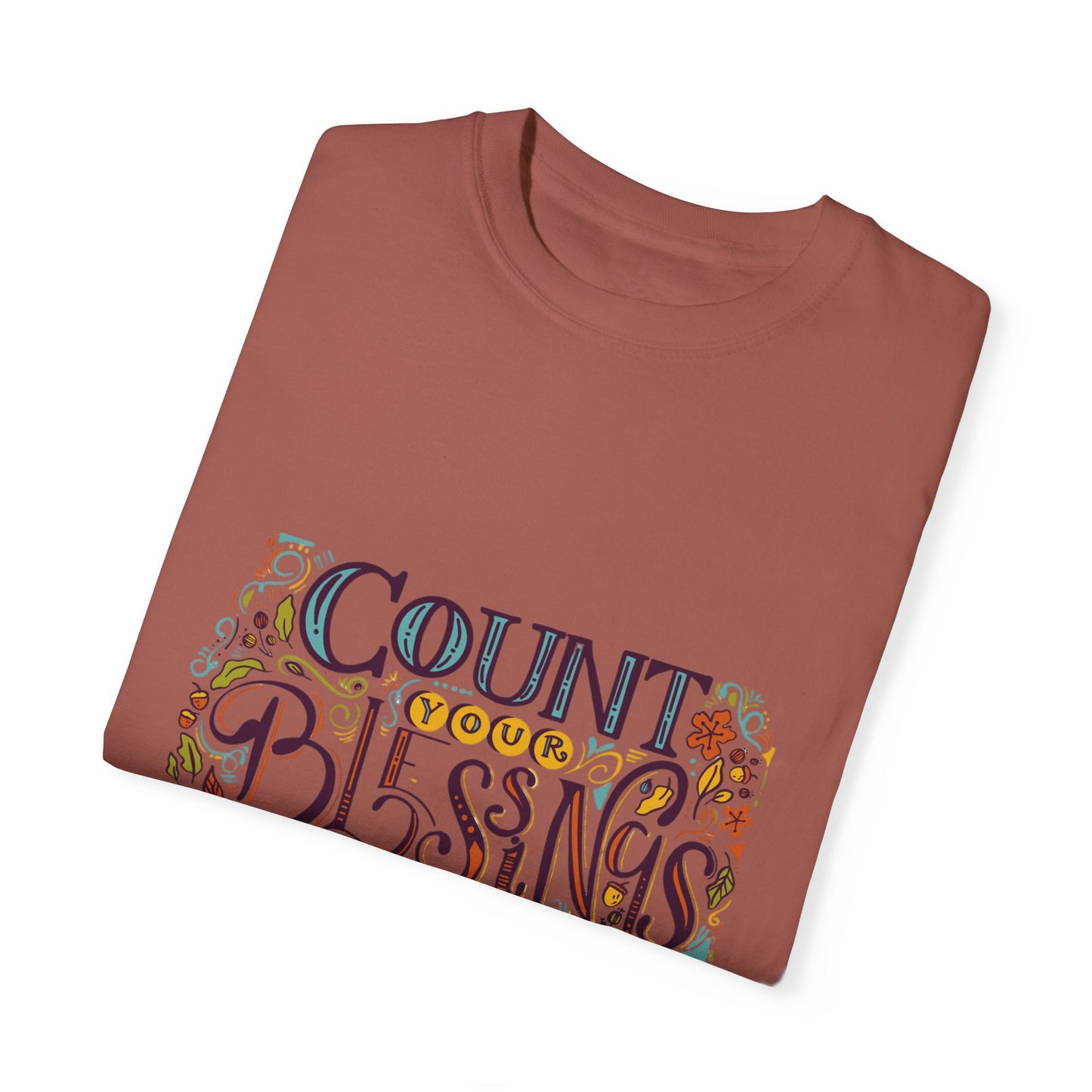 Count Your Blessings T-Shirt, Inspirational Tee, Unisex Shirt for Gifts, Faith-based apparel, Casual Wear, Everyday Style