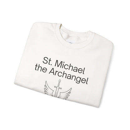 St Michael Crewneck Sweatshirt - Faith Inspired Unisex