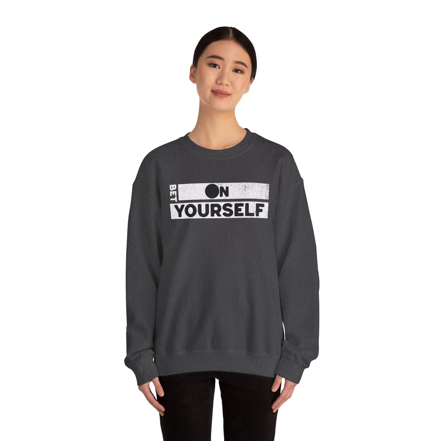 Bet On Yourself Christian Crewneck Sweatshirt, Jesus Bible Verse Unisex Sweatshirt, Holiday Shirt