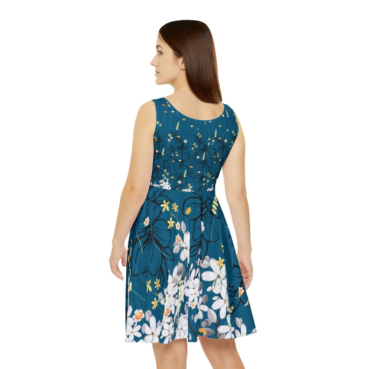 Floral Women's Skater Dress - Perfect for Summer Parties and Casual Outings