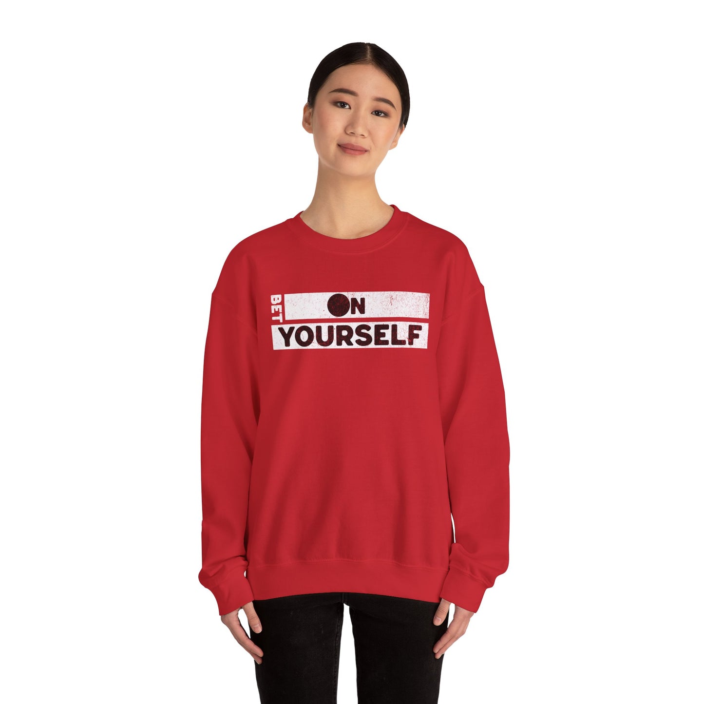Bet On Yourself Christian Crewneck Sweatshirt, Jesus Bible Verse Unisex Sweatshirt, Holiday Shirt