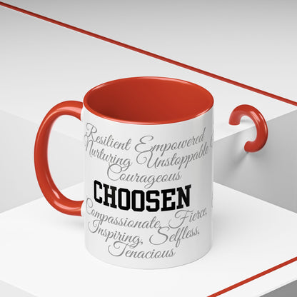 Personalization Inspirational Word Art Accent Coffee Mug — Typography Quote (11oz & 15oz)