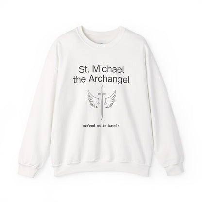 St Michael Crewneck Sweatshirt - Faith Inspired Unisex