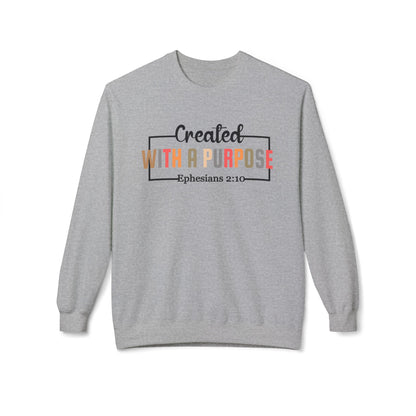 Motivational Unisex Sweatshirt | Ephesians 2:10 Bible Verse | Cozy Faith Apparel