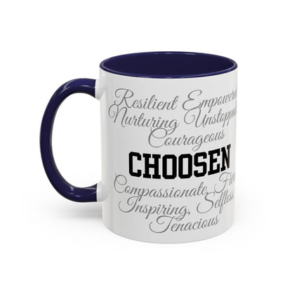 Personalization Inspirational Word Art Accent Coffee Mug — Typography Quote (11oz & 15oz)