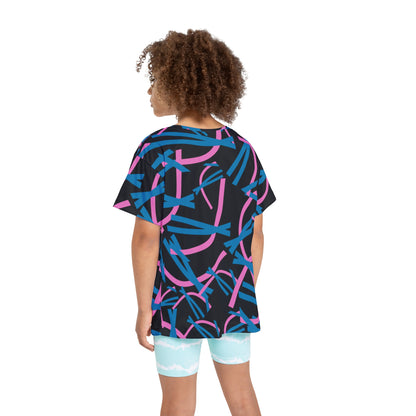 Kids Sports Jersey - Fun Activewear for Young Athletes, Colorful Sports Tee
