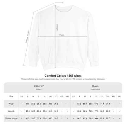 Positive Garment-Dyed Sweatshirt - Inspirational Motivational Jumper Cozy Crewneck