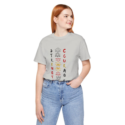 Strength and Courage Graphic Unisex Tee