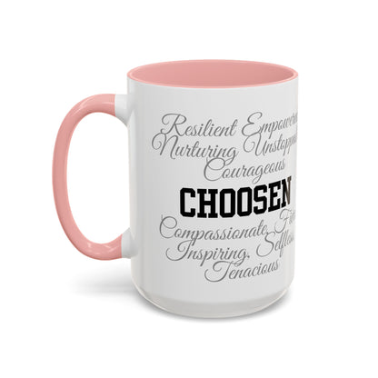 Personalization Inspirational Word Art Accent Coffee Mug — Typography Quote (11oz & 15oz)