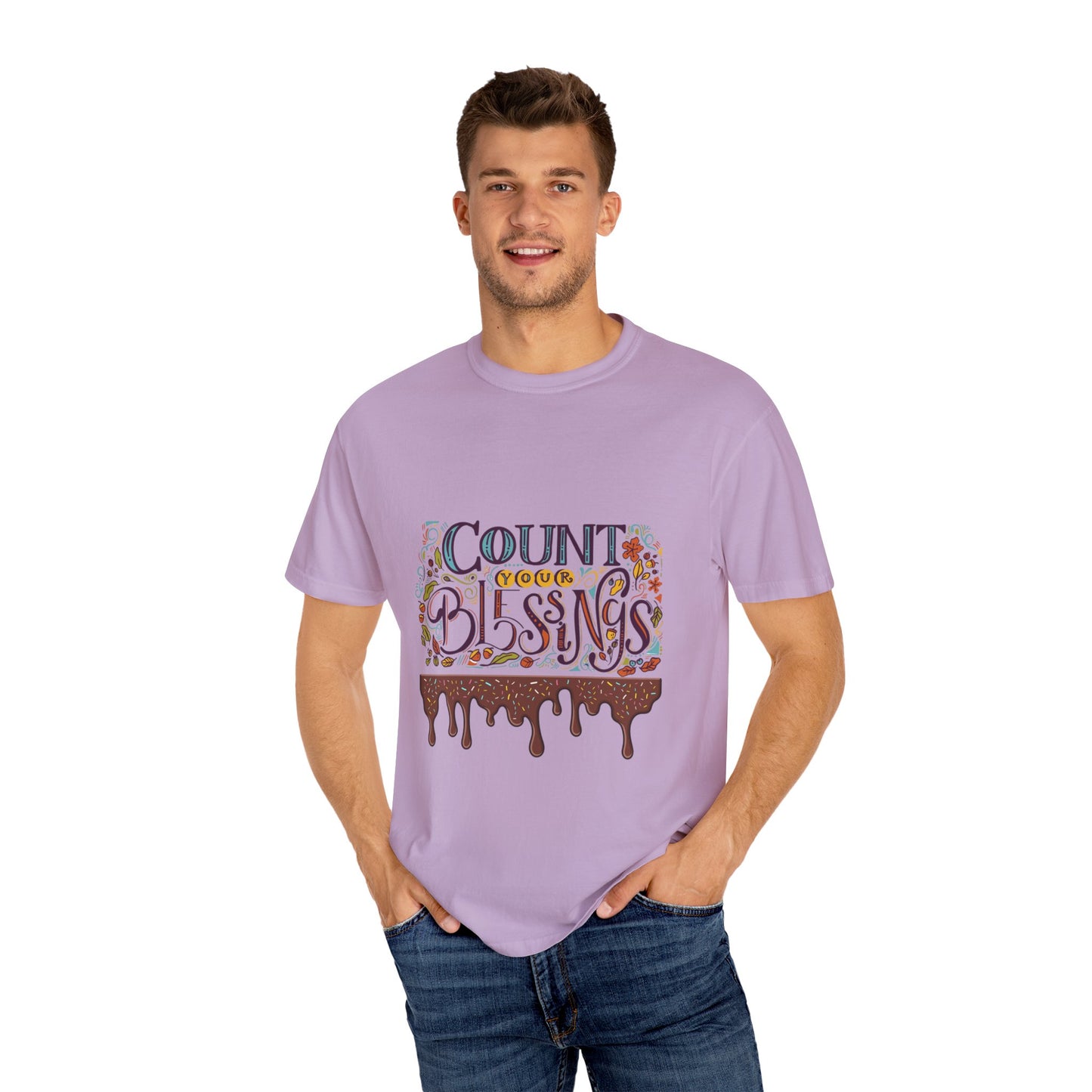 Count Your Blessings T-Shirt, Inspirational Tee, Unisex Shirt for Gifts, Faith-based apparel, Casual Wear, Everyday Style