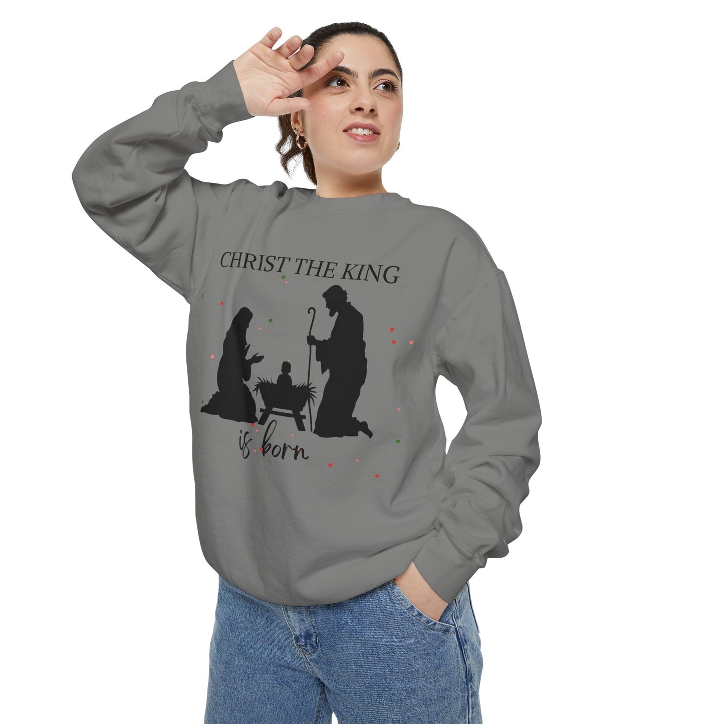 Christmas Garment-Dyed Sweatshirt