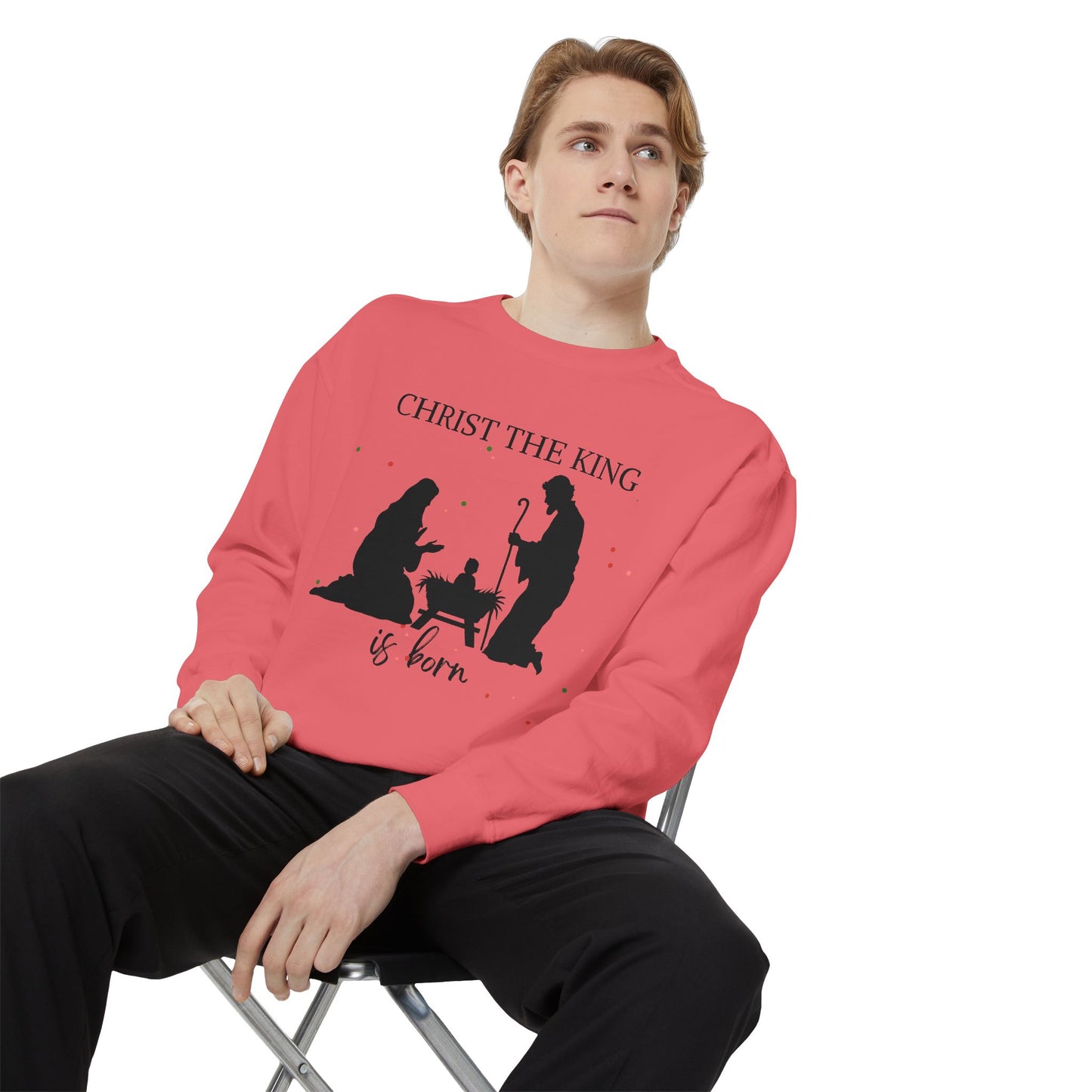 Christmas Garment-Dyed Sweatshirt