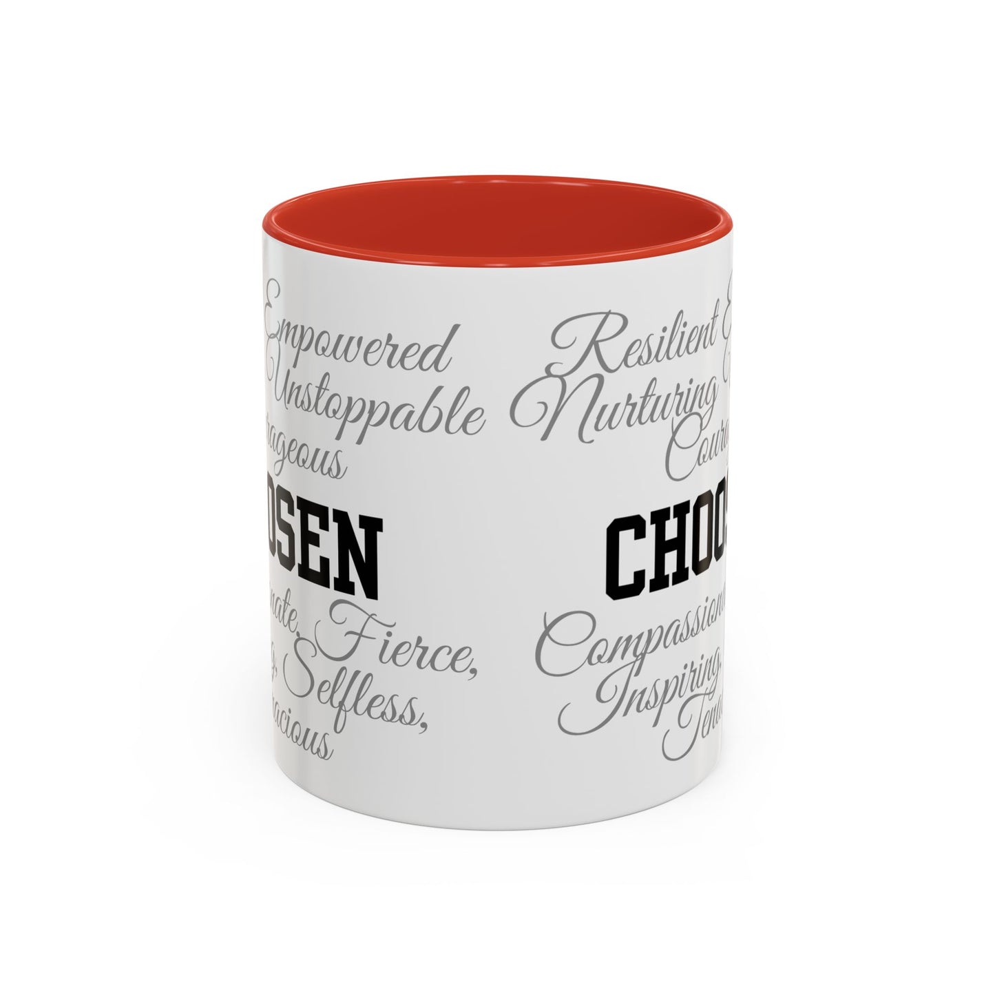 Personalization Inspirational Word Art Accent Coffee Mug — Typography Quote (11oz & 15oz)