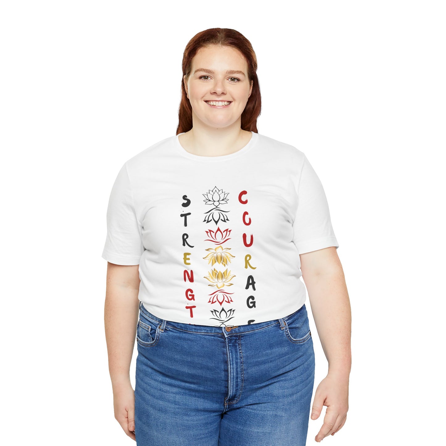 Strength and Courage Graphic Tee for Empowerment