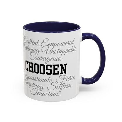 Personalization Inspirational Word Art Accent Coffee Mug — Typography Quote (11oz & 15oz)