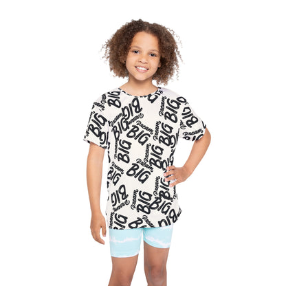 Kids Sports Jersey - 'Dream Big' Motivational Tee