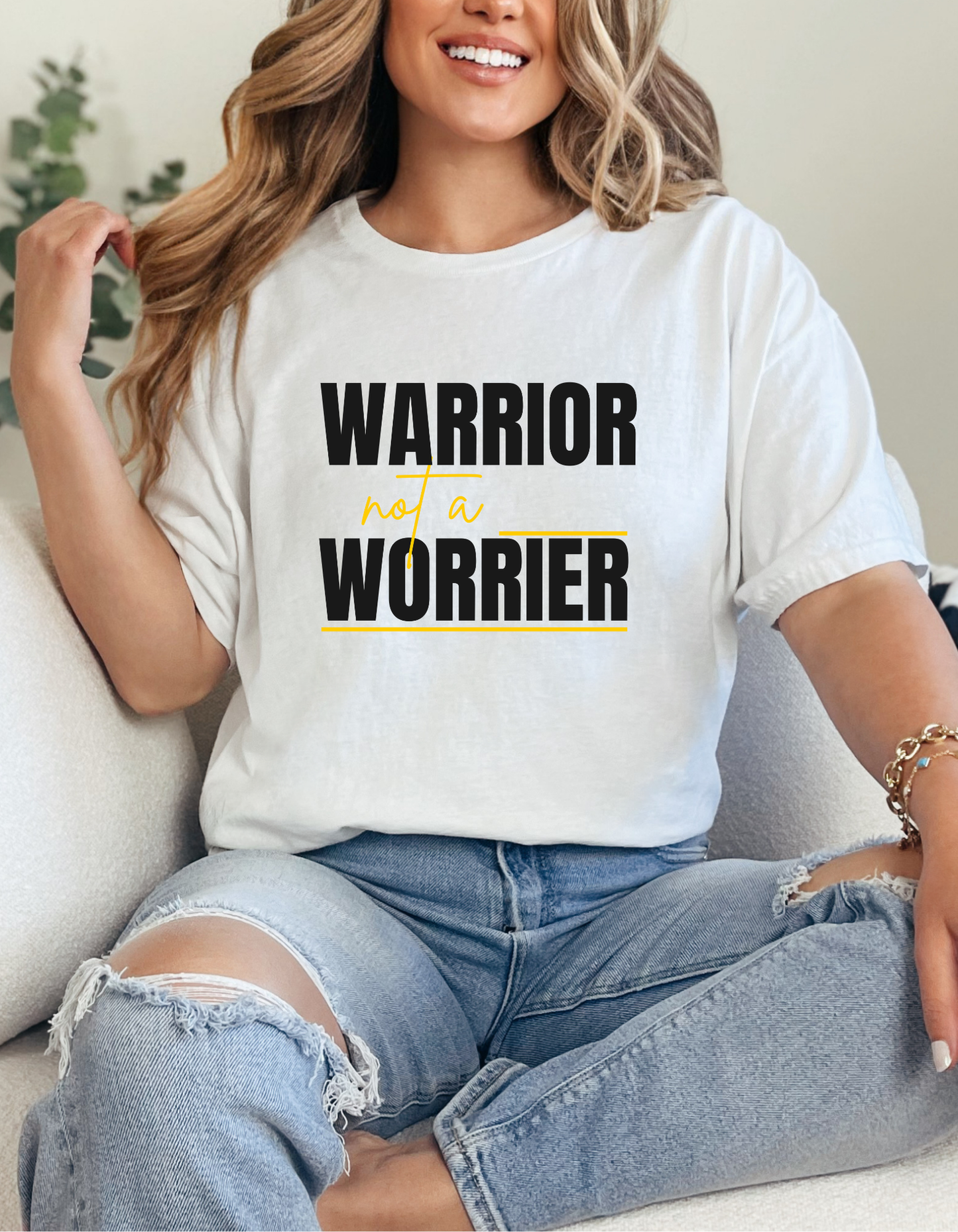 Warrior Not a Worrier T-Shirt - Motivational Unisex Tee