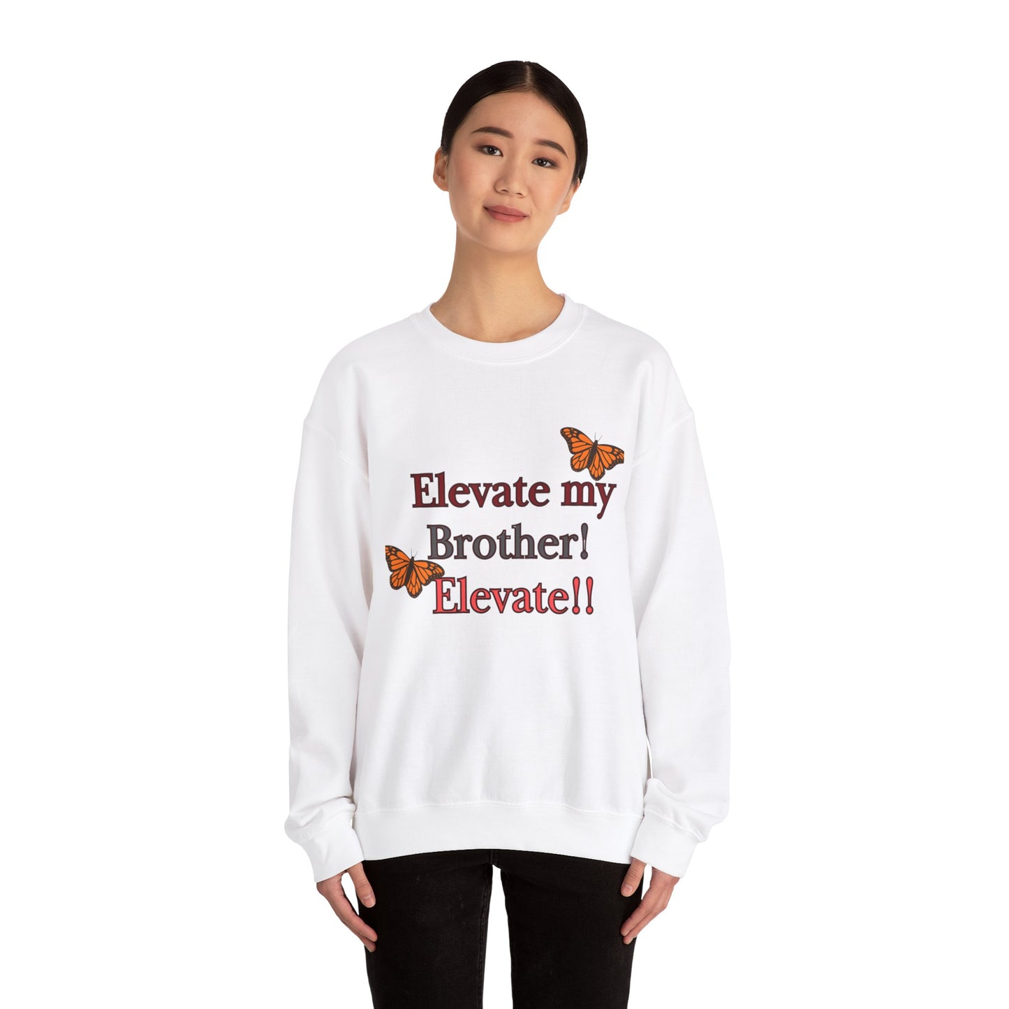 Butterfly Crewneck Sweatshirt - Unisex Inspirational Wear