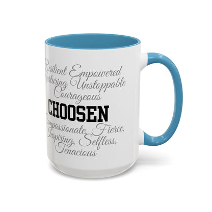 Personalization Inspirational Word Art Accent Coffee Mug — Typography Quote (11oz & 15oz)