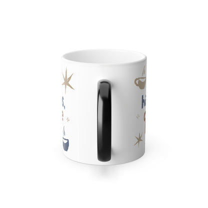 Color Morphing Mug, 11oz - Heat Sensitive Ceramic Cup, Coffee Mug, Tea Cup, Magic Mug, Office Gift