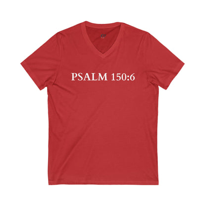 V-Neck Tee – Faith-Based Unisex Christian Shirt Gift for Worship & Everyday Wear
