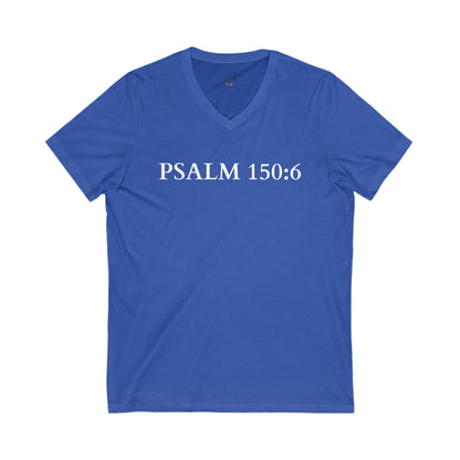 V-Neck Tee – Faith-Based Unisex Christian Shirt Gift for Worship & Everyday Wear