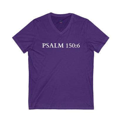 V-Neck Tee – Faith-Based Unisex Christian Shirt Gift for Worship & Everyday Wear