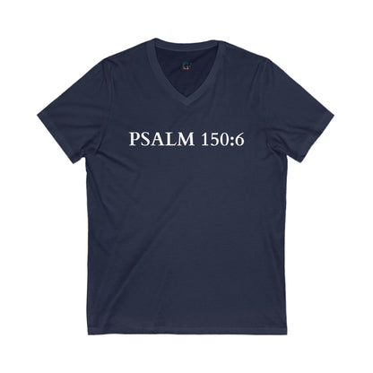 V-Neck Tee – Faith-Based Unisex Christian Shirt Gift for Worship & Everyday Wear
