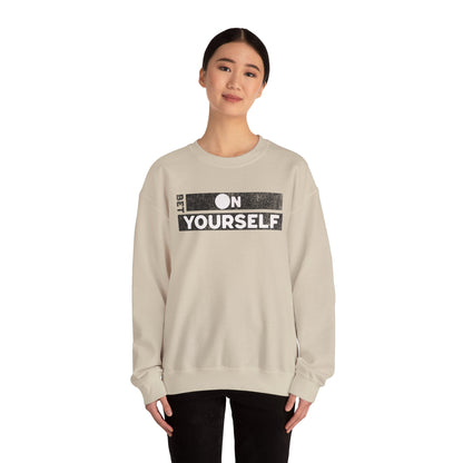Bet On Yourself Christian Crewneck Sweatshirt, Jesus Bible Verse Unisex Sweatshirt, Holiday Shirt