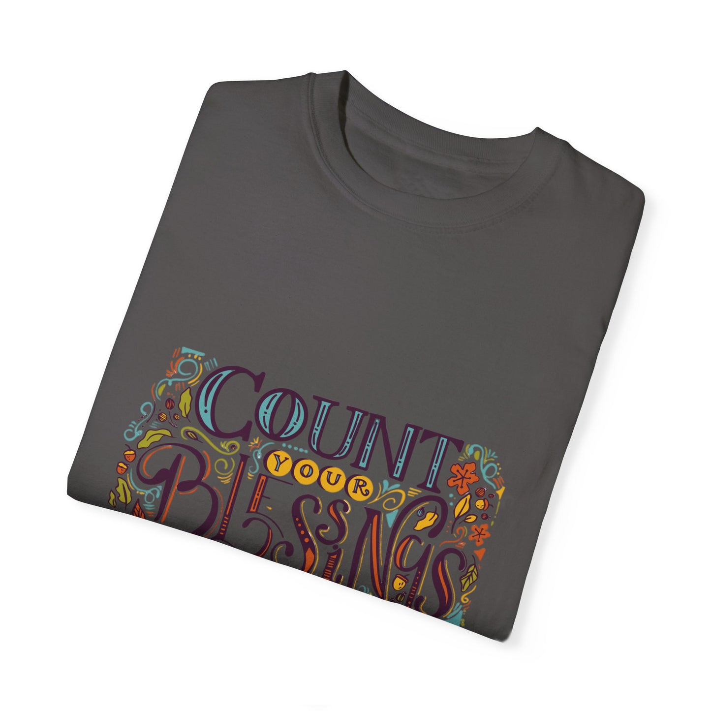 Count Your Blessings T-Shirt, Inspirational Tee, Unisex Shirt for Gifts, Faith-based apparel, Casual Wear, Everyday Style