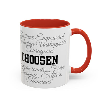 Personalization Inspirational Word Art Accent Coffee Mug — Typography Quote (11oz & 15oz)