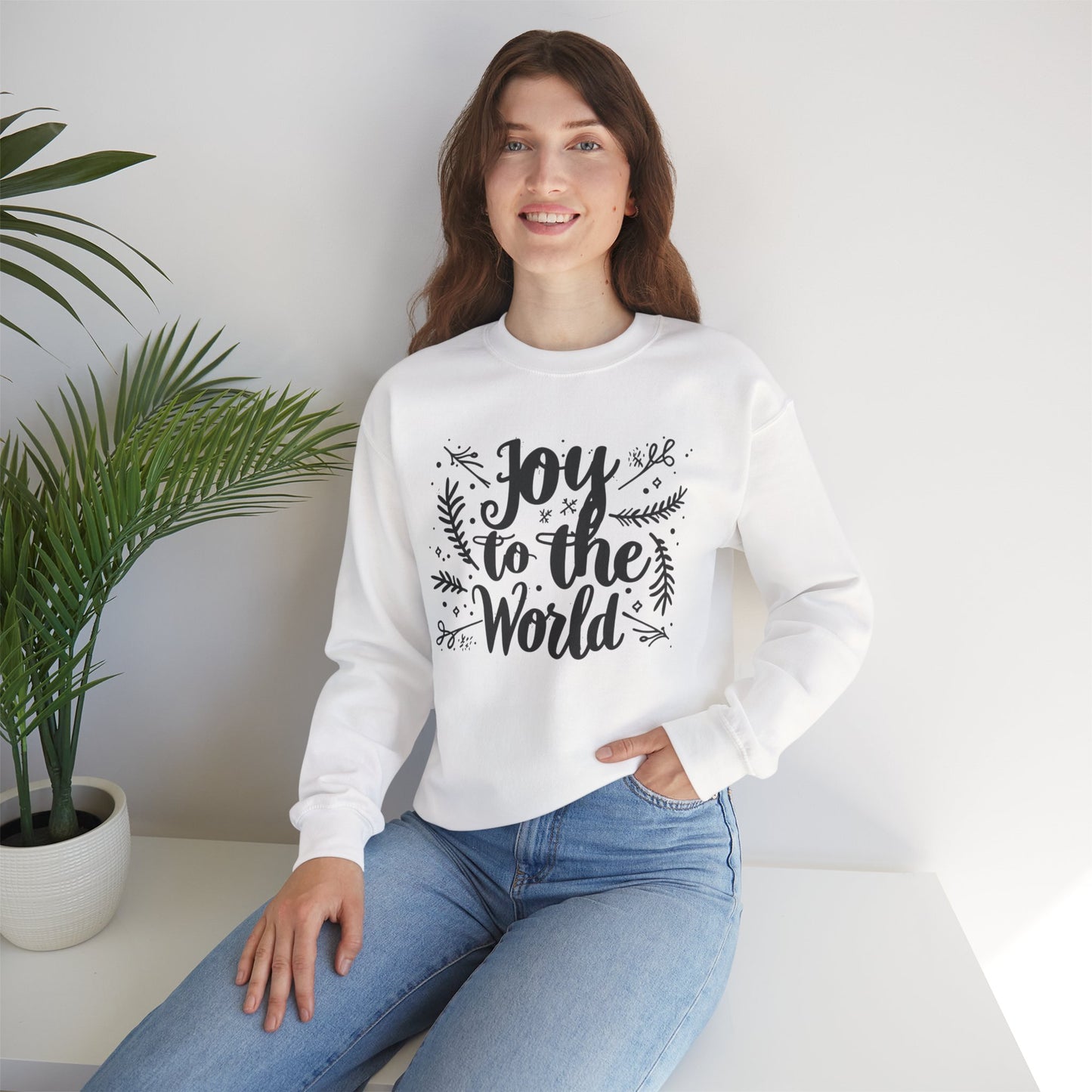 Christmas Joy to the World Crewneck Sweatshirt