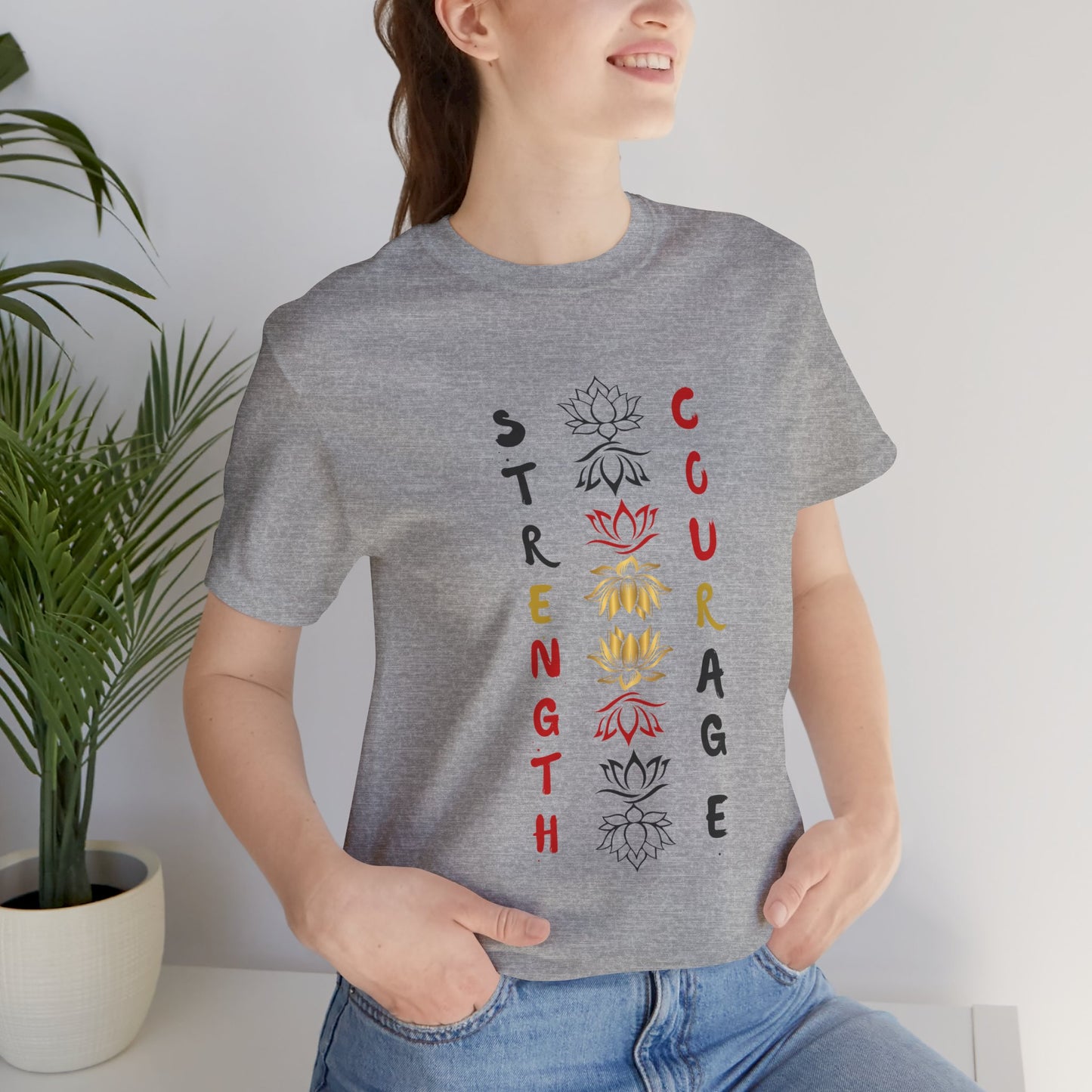 Strength and Courage Graphic Unisex Tee
