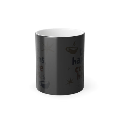 Magic Color Changing Mug, Heat Sensitive Coffee Cup, Tea Mug, Heat Activated Color Morphing Mug, 11oz, Unique Gift Idea