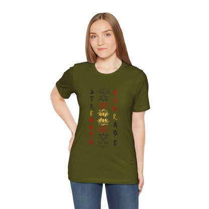 Strength and Courage Graphic Unisex Tee