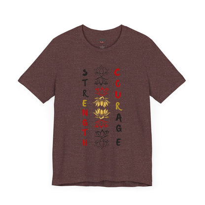 Strength and Courage Graphic Tee for Empowerment