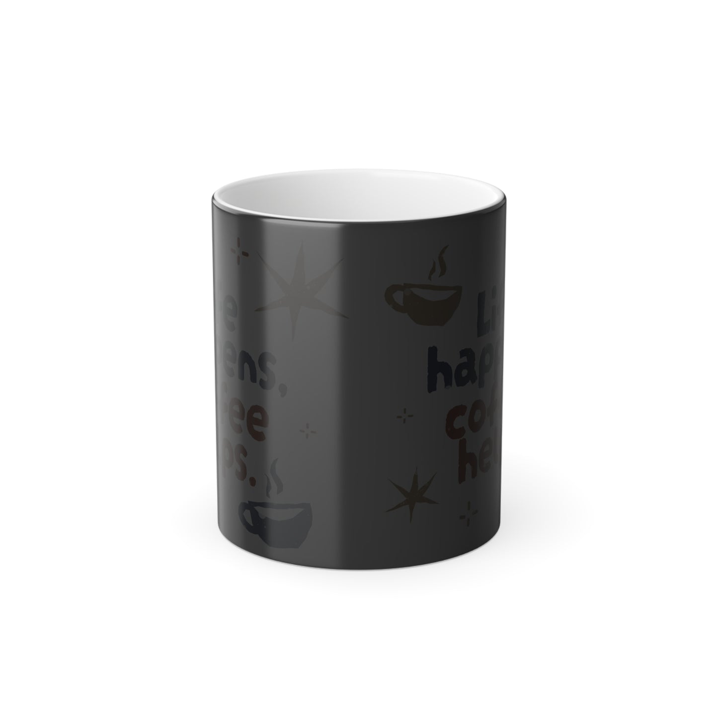 Color Morphing Mug, 11oz - Heat Sensitive Ceramic Cup, Coffee Mug, Tea Cup, Magic Mug, Office Gift