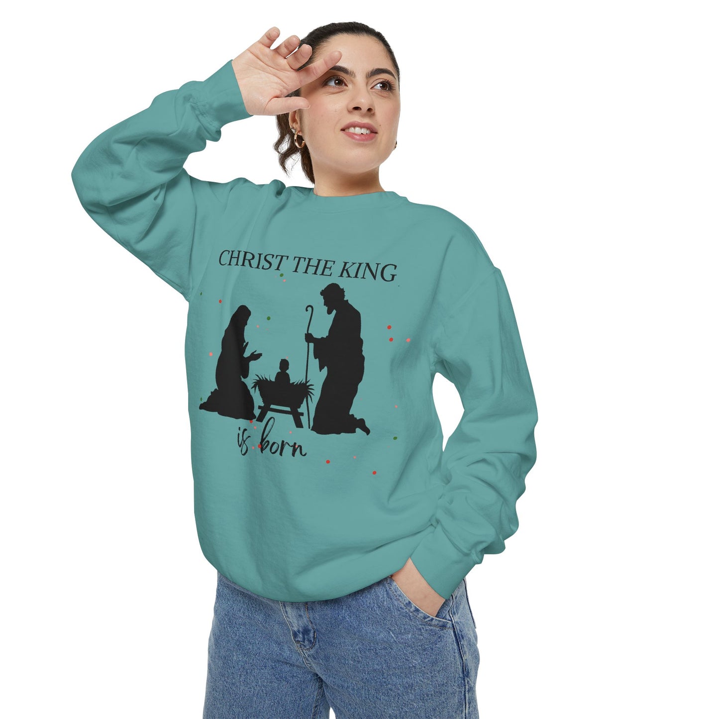 Christmas Garment-Dyed Sweatshirt
