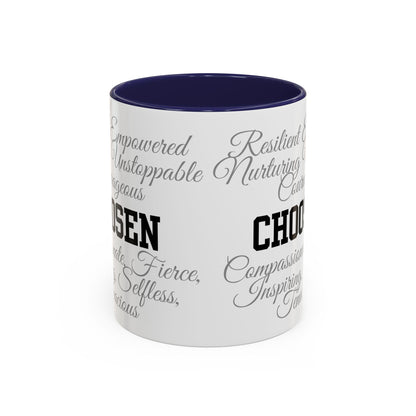 Personalization Inspirational Word Art Accent Coffee Mug — Typography Quote (11oz & 15oz)