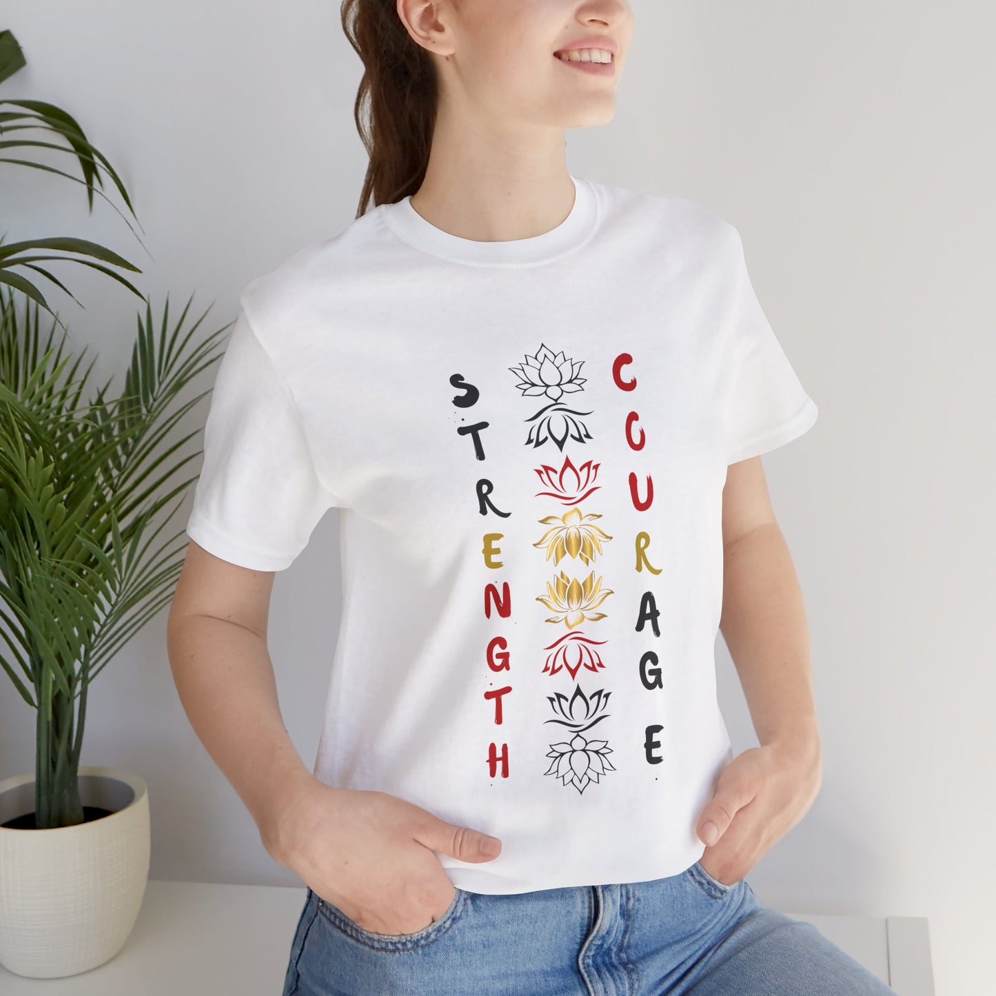 Strength and Courage Graphic Unisex Tee