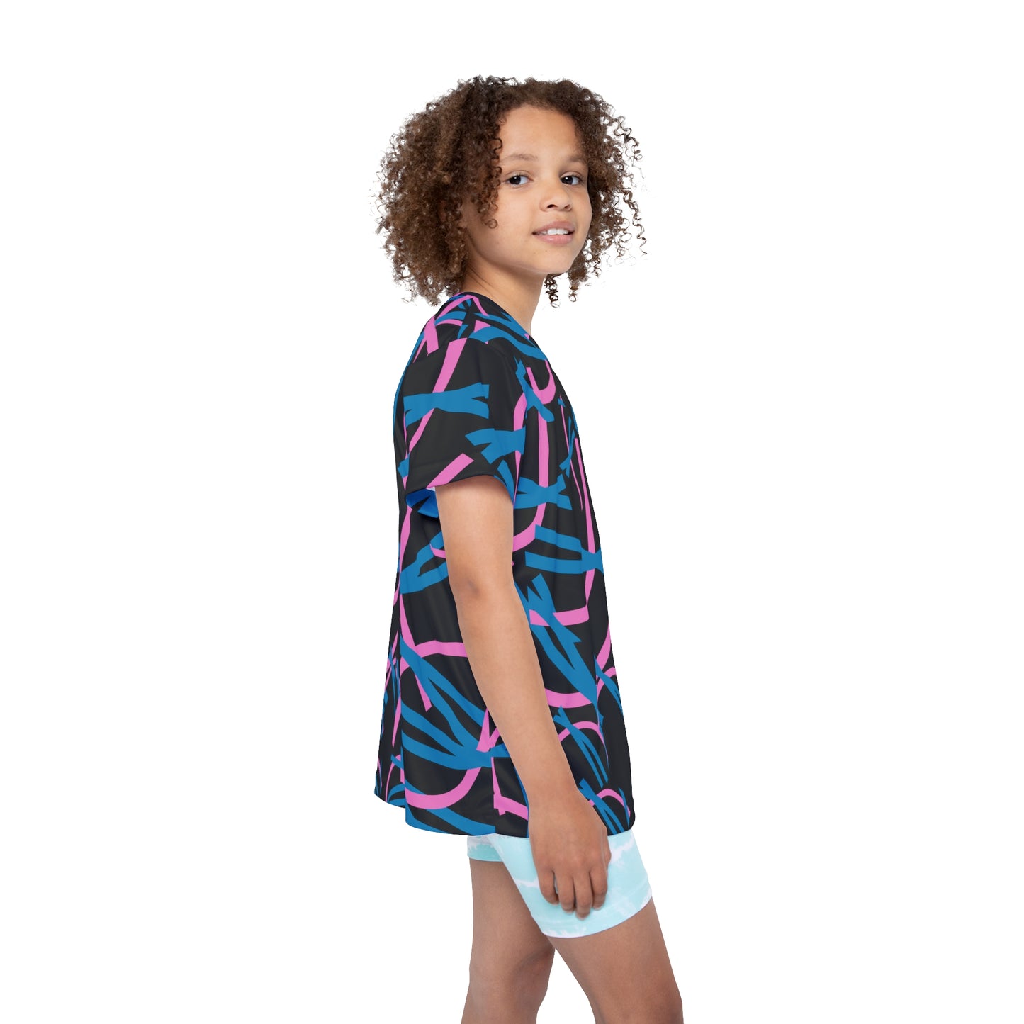Kids Sports Jersey - Fun Activewear for Young Athletes, Colorful Sports Tee