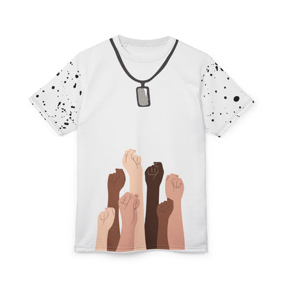 Mystical Unisex Cut & Sew T-Shirt, Graphic Tee, Abstract Design Shirt, Trendy Casual Top, Unique Printed Tee for Men and Women