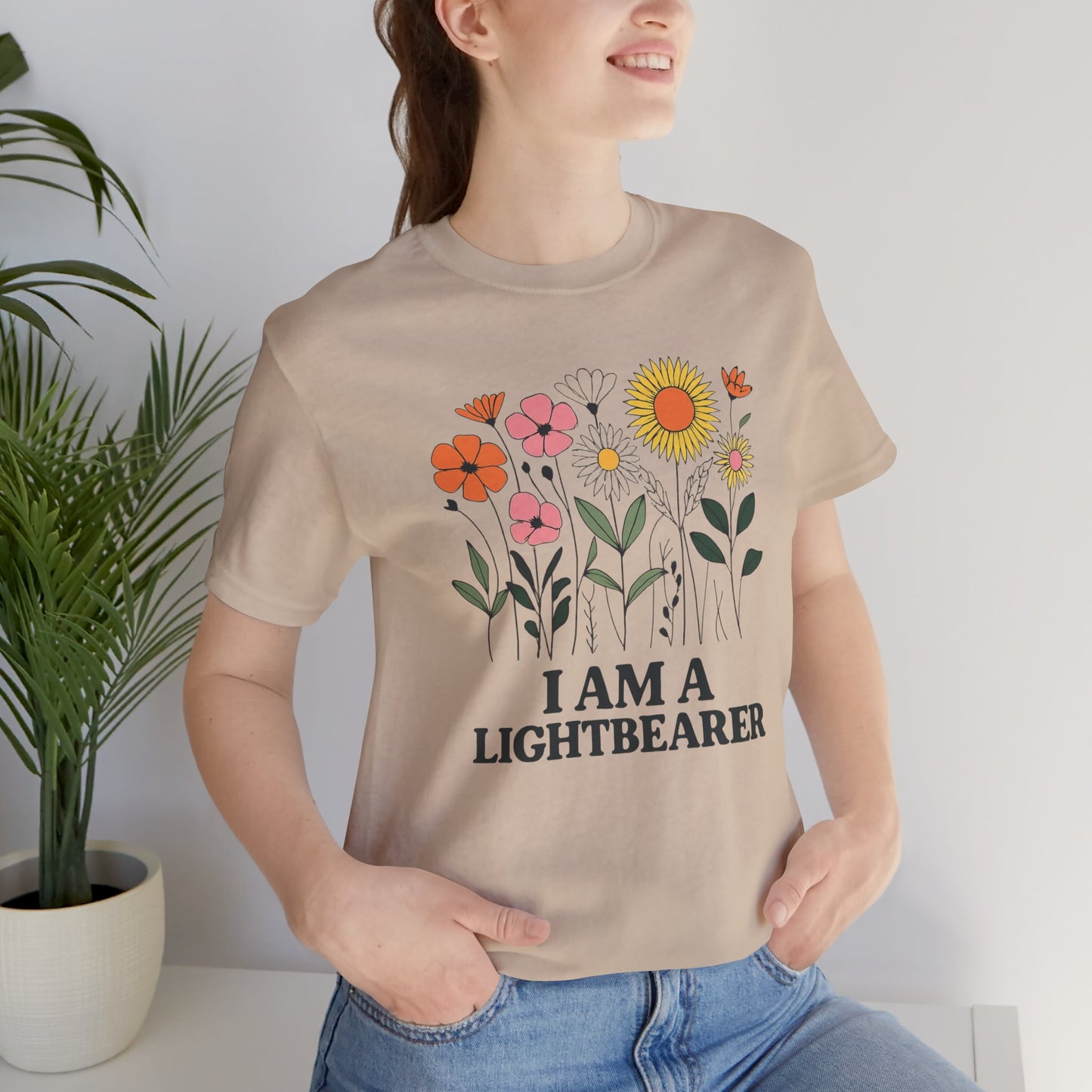 Floral Tee Inspirational Positive Message Garden Gift