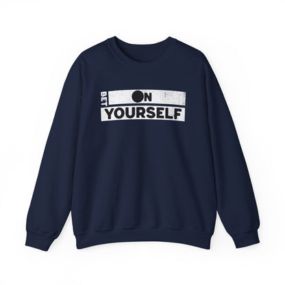 Bet On Yourself Christian Crewneck Sweatshirt, Jesus Bible Verse Unisex Sweatshirt, Holiday Shirt