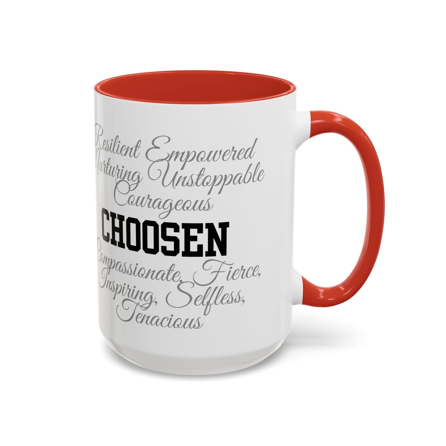 Personalization Inspirational Word Art Accent Coffee Mug — Typography Quote (11oz & 15oz)